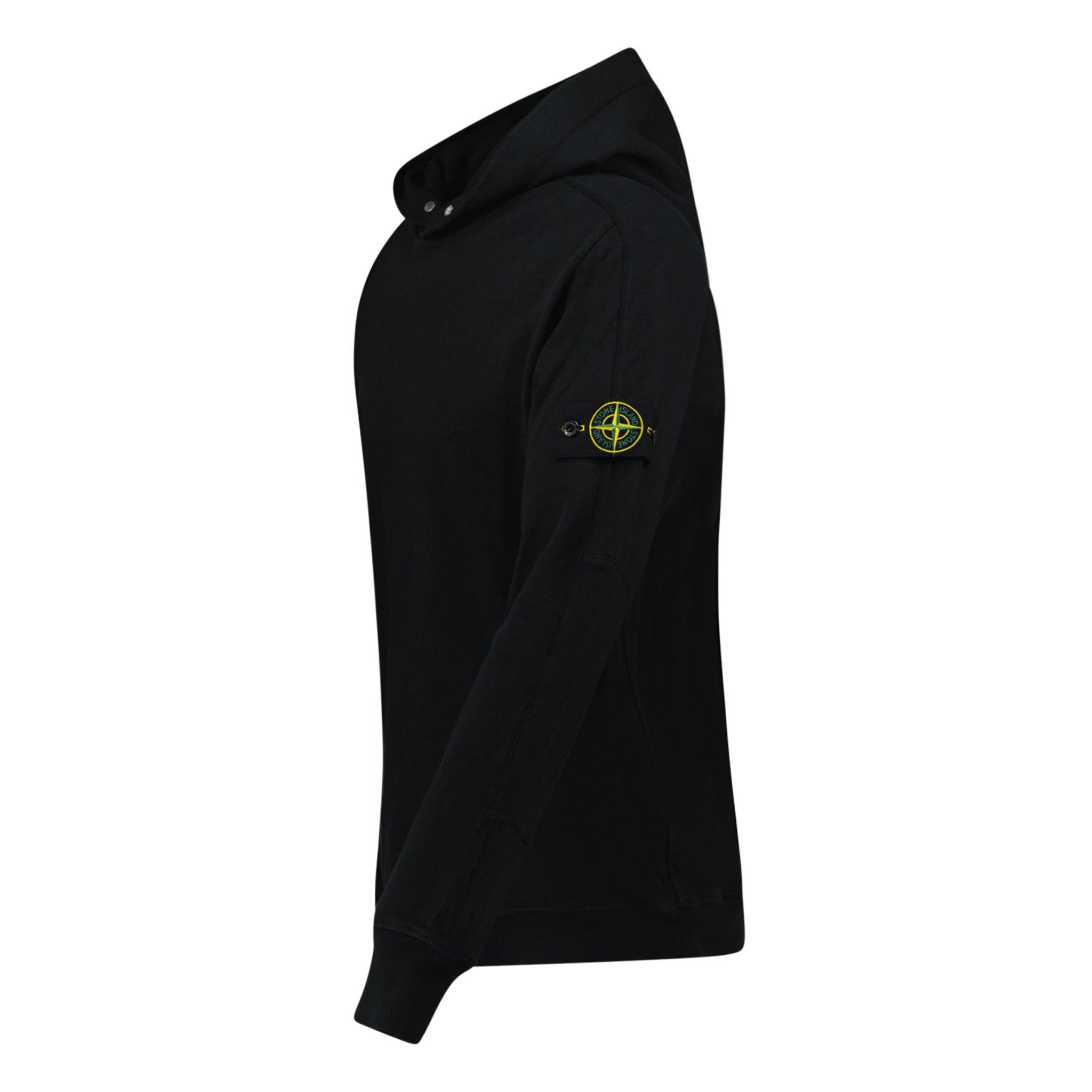 Stone Island ‘Old’ Treatment Hooded Sweatshirt In Black