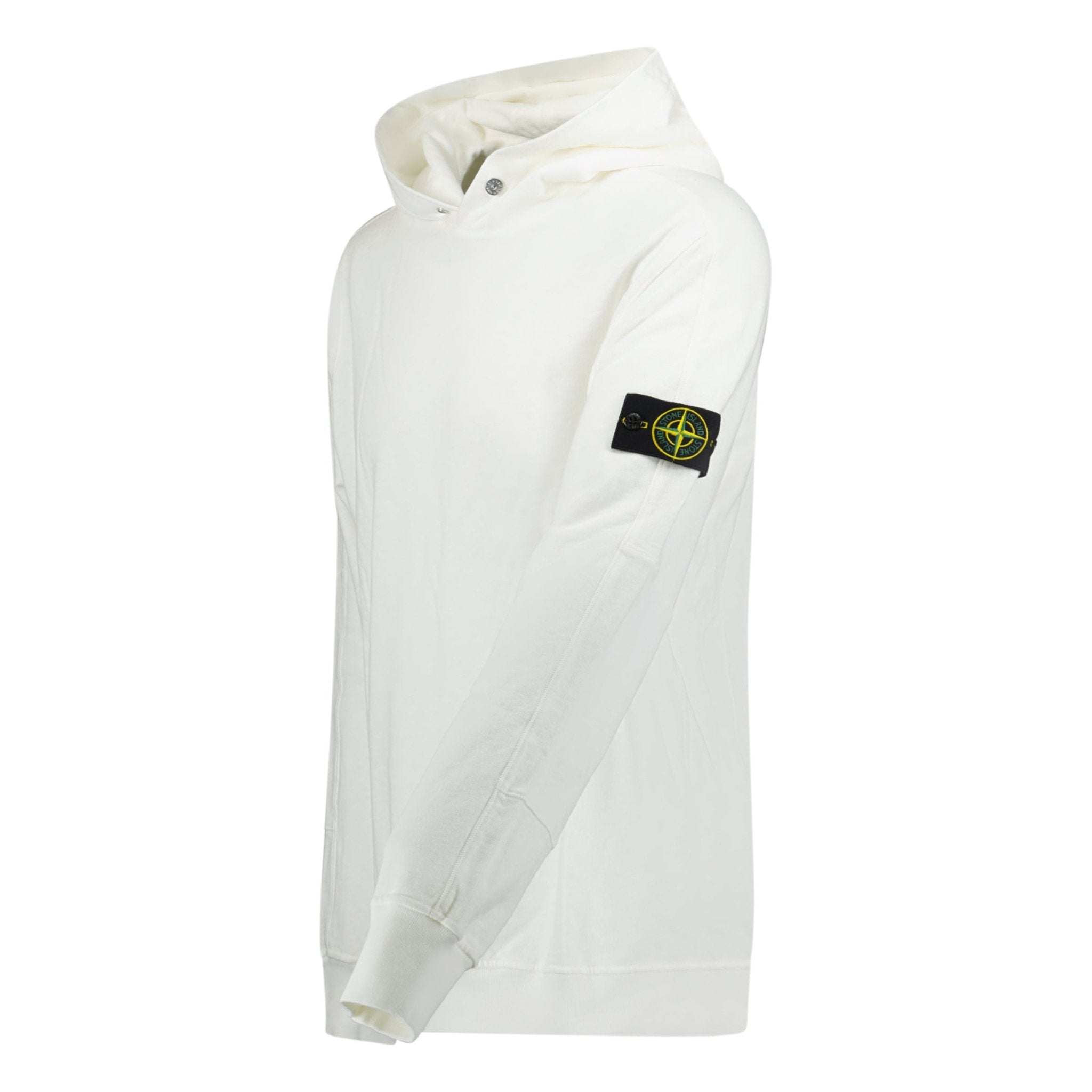 Stone Island ‘old’ Treatment Hooded Sweatshirt In White