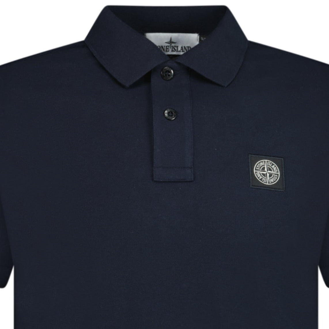 Stone Island Patch Polo T-Shirt Slim Fit Navy