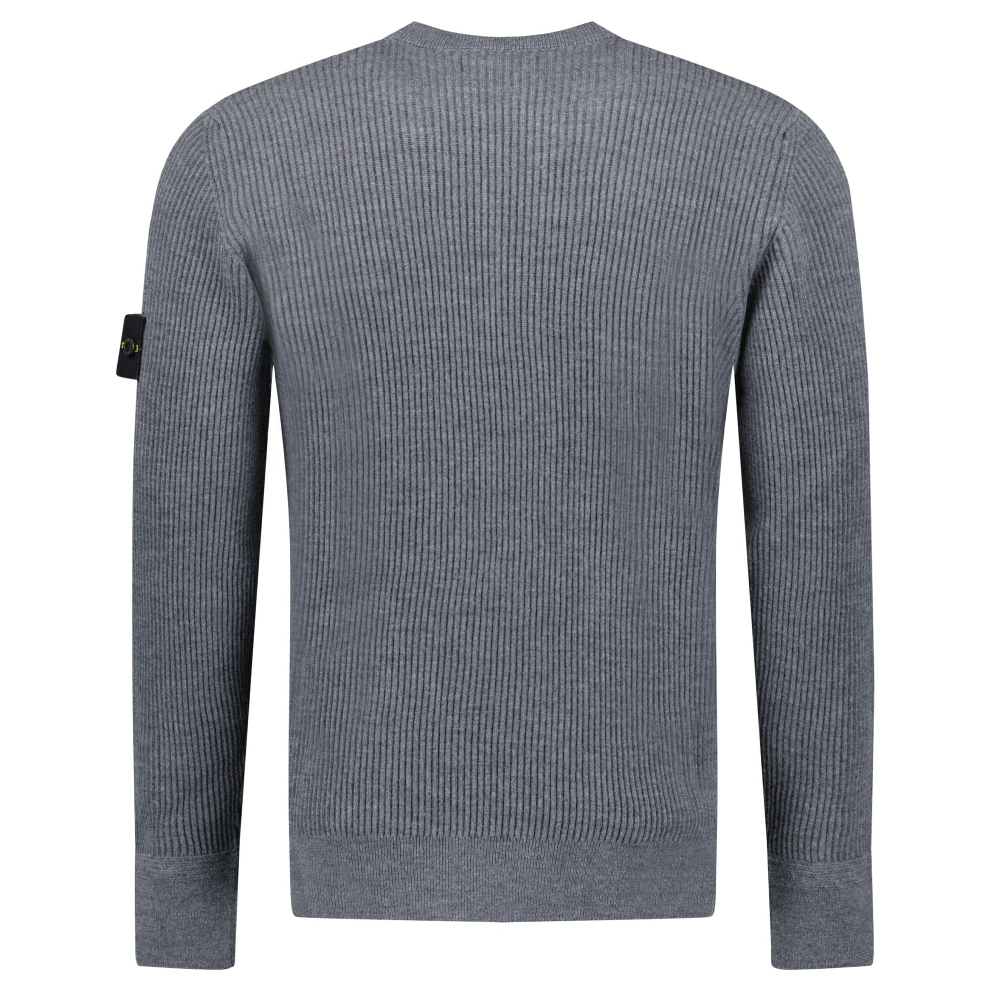 Stone Island Ribbed Crewneck Sweatshirt Dark Grey