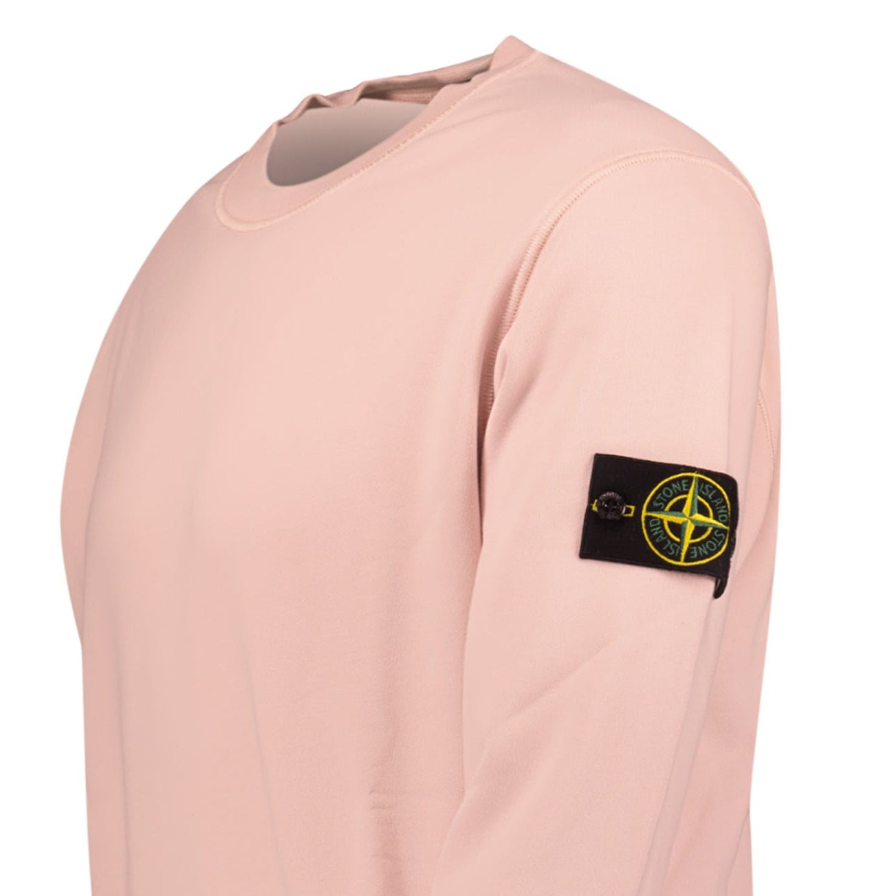 Stone Island Ribbed Detailed Crewneck Sweatshirt Antique Rose