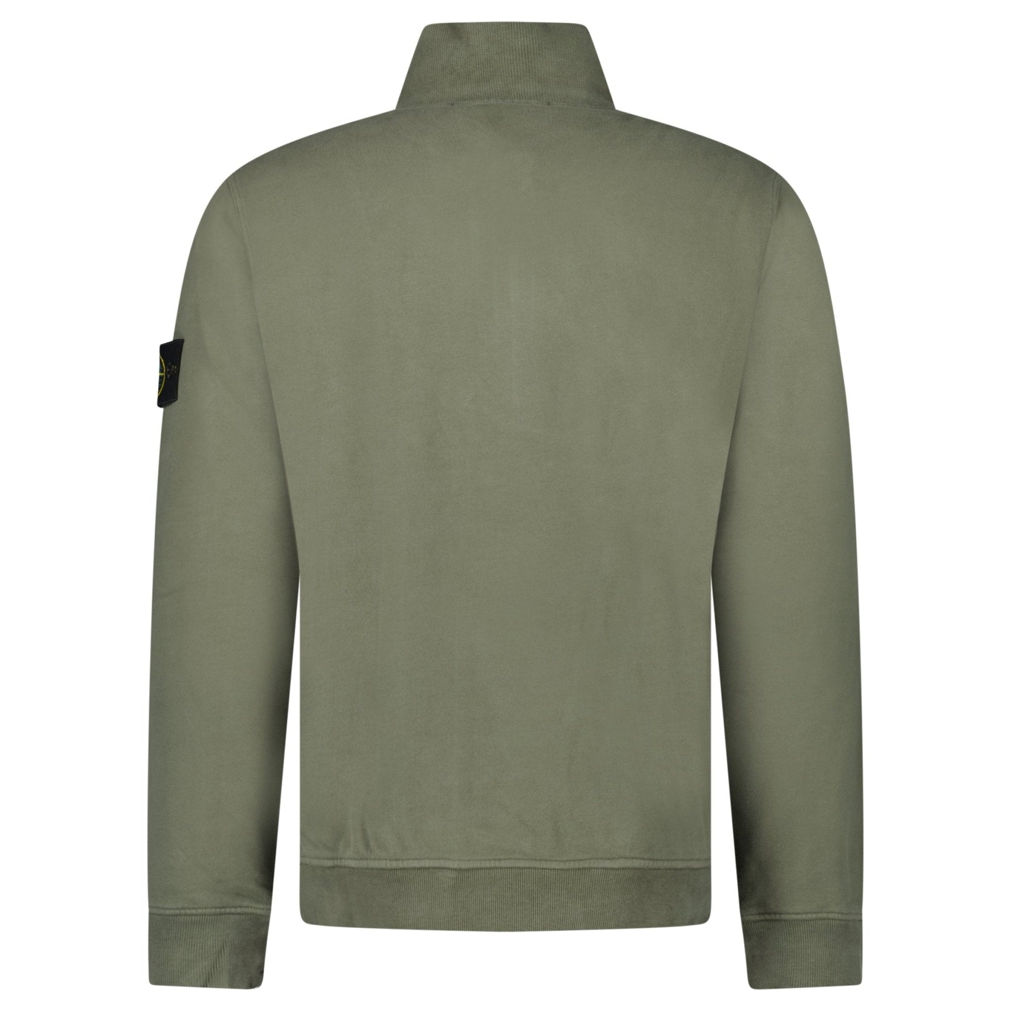 Stone Island Half-Zip Sweatshirt in Military Green