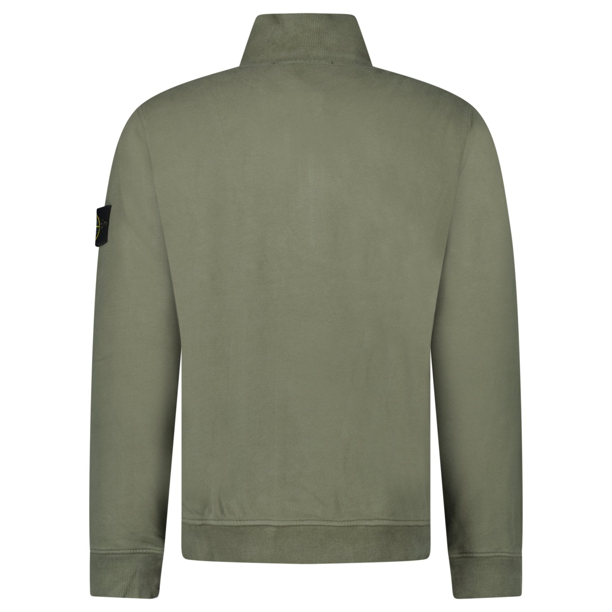 Stone Island Half-Zip Sweatshirt in Military Green