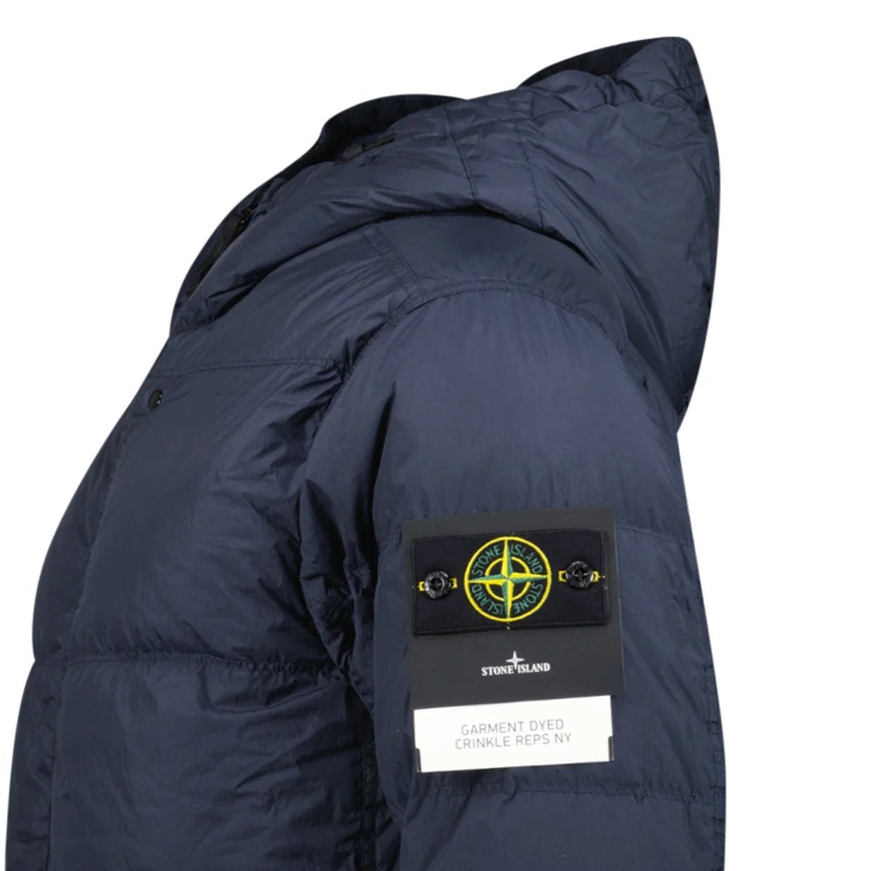 Stone Island Hooded Down Jacket in Navy