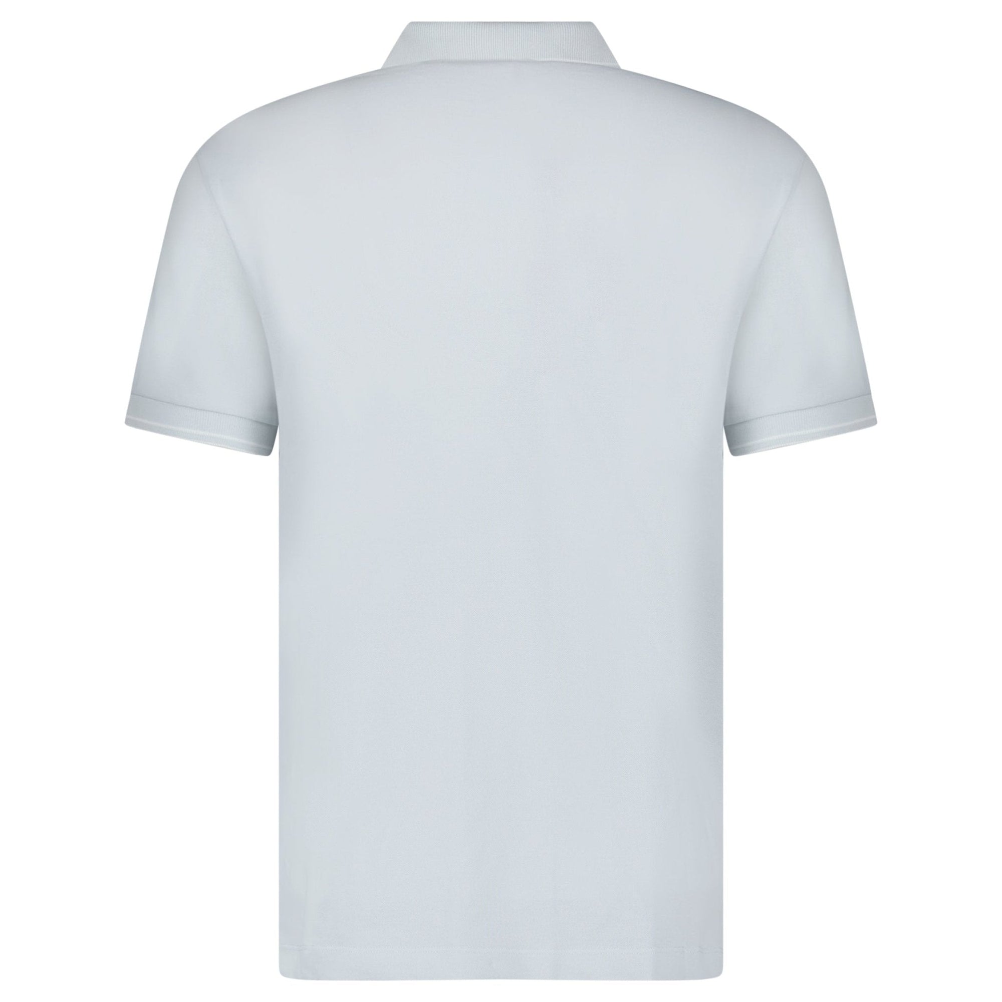 Stone Island Slim Fit Stripe Collar Polo Shirt in Sky Blue