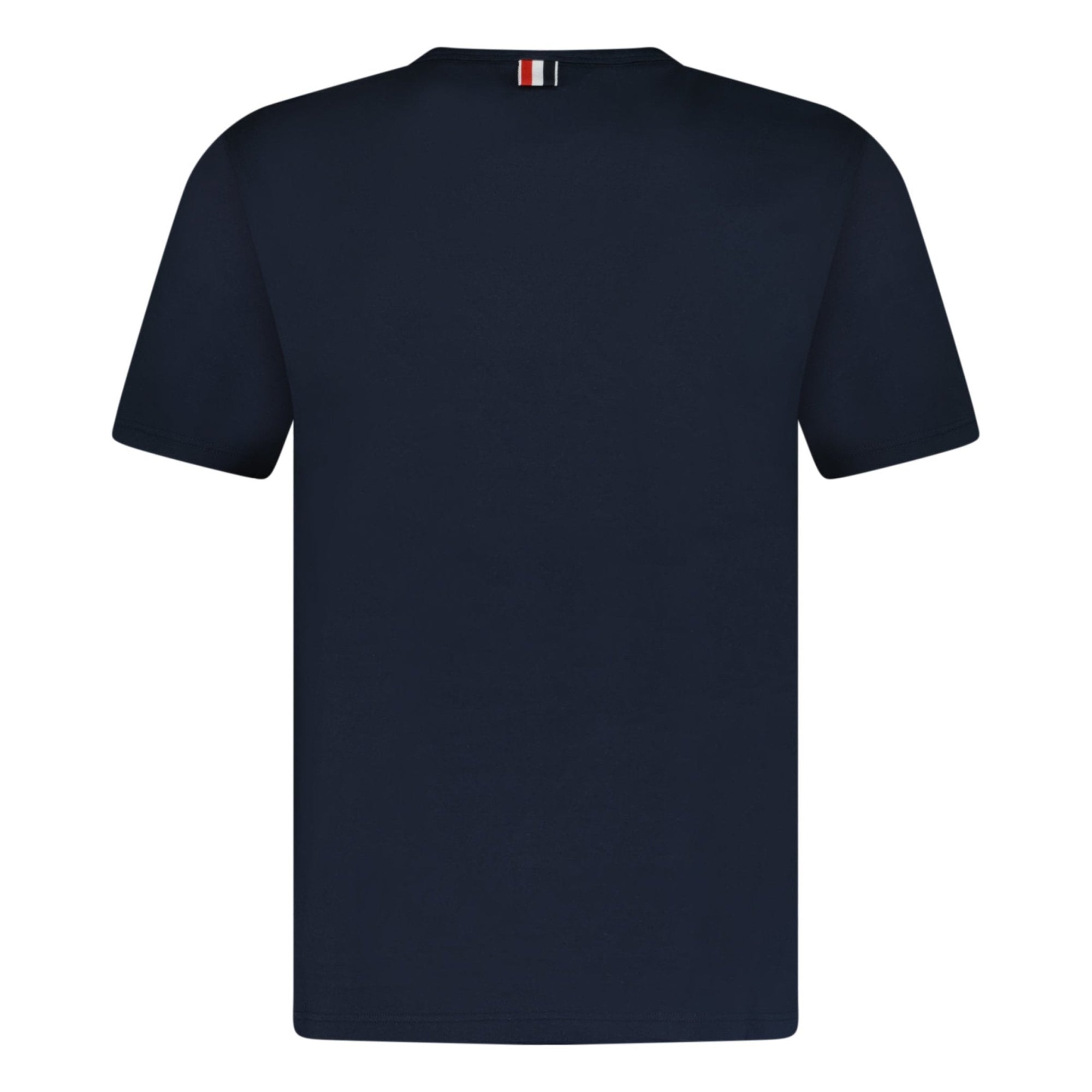 Thom Browne Crew Neck Pocket T-Shirt Navy