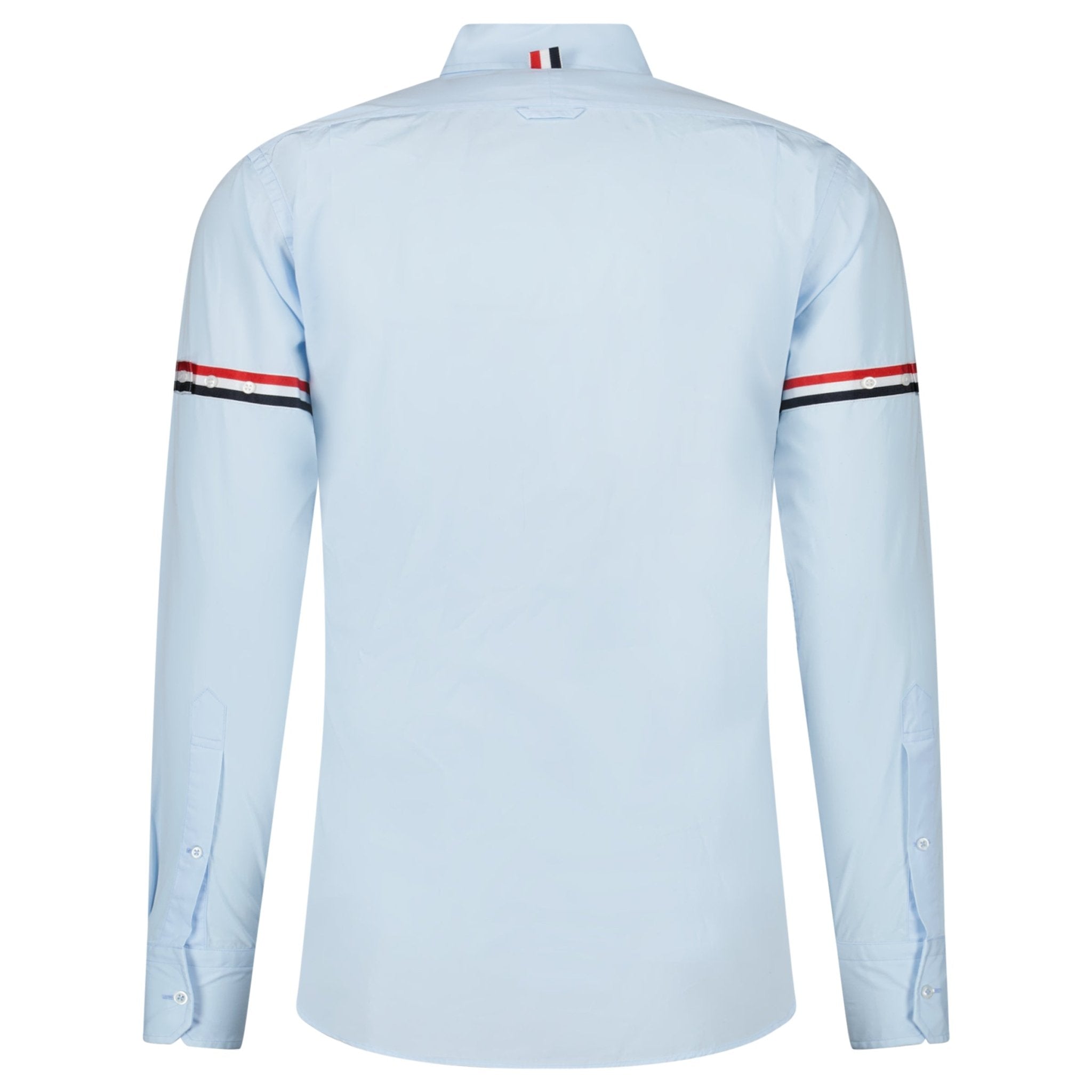 Thom Browne RWB Stripe Long-Sleeve Shirt in Light Blue (Pre-Loved)