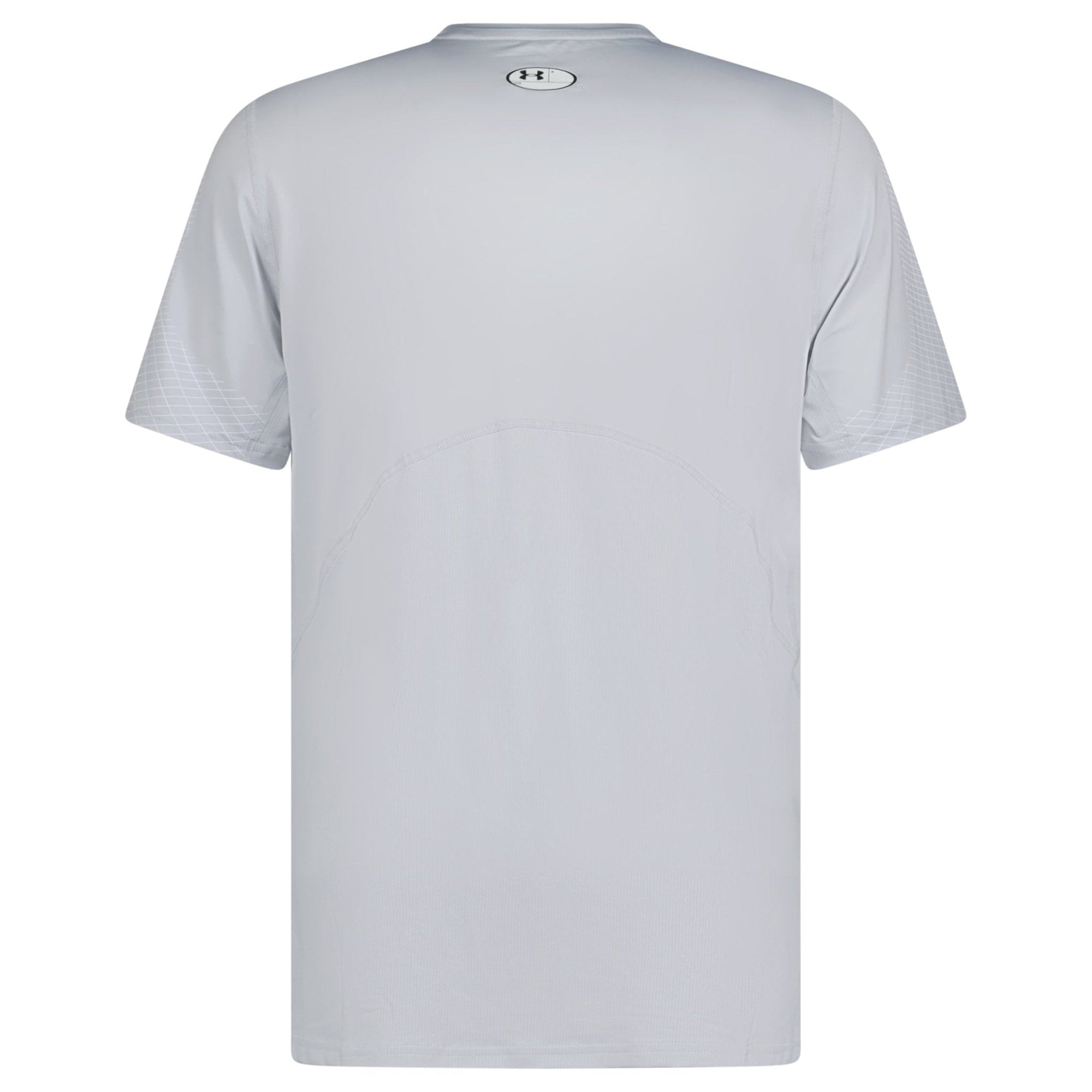 Under Armour HG Armour Fitted NVLTY Short Sleeve T-Shirt Grey