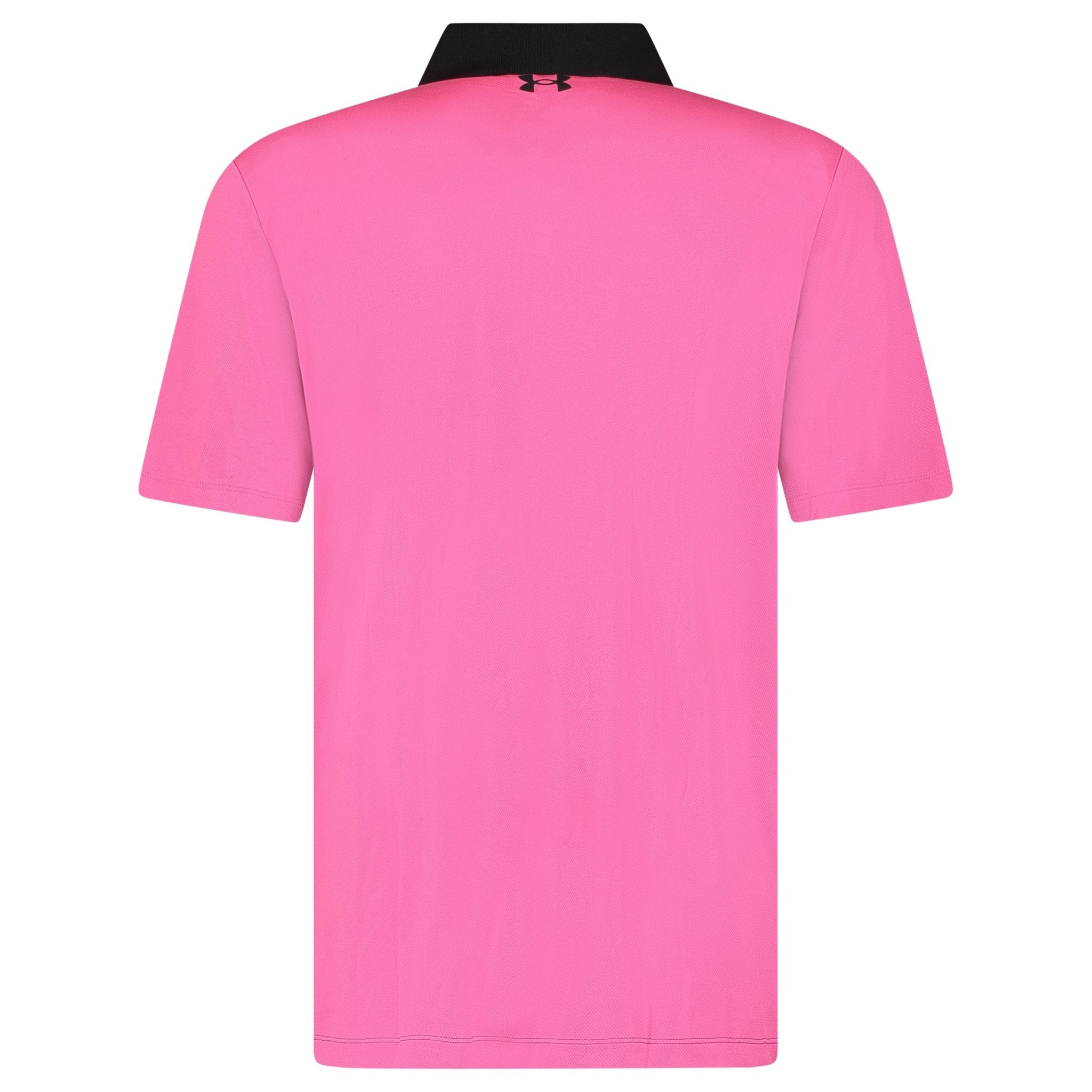 Under Armour Performance Golf Block Stripe Polo Black/Pink