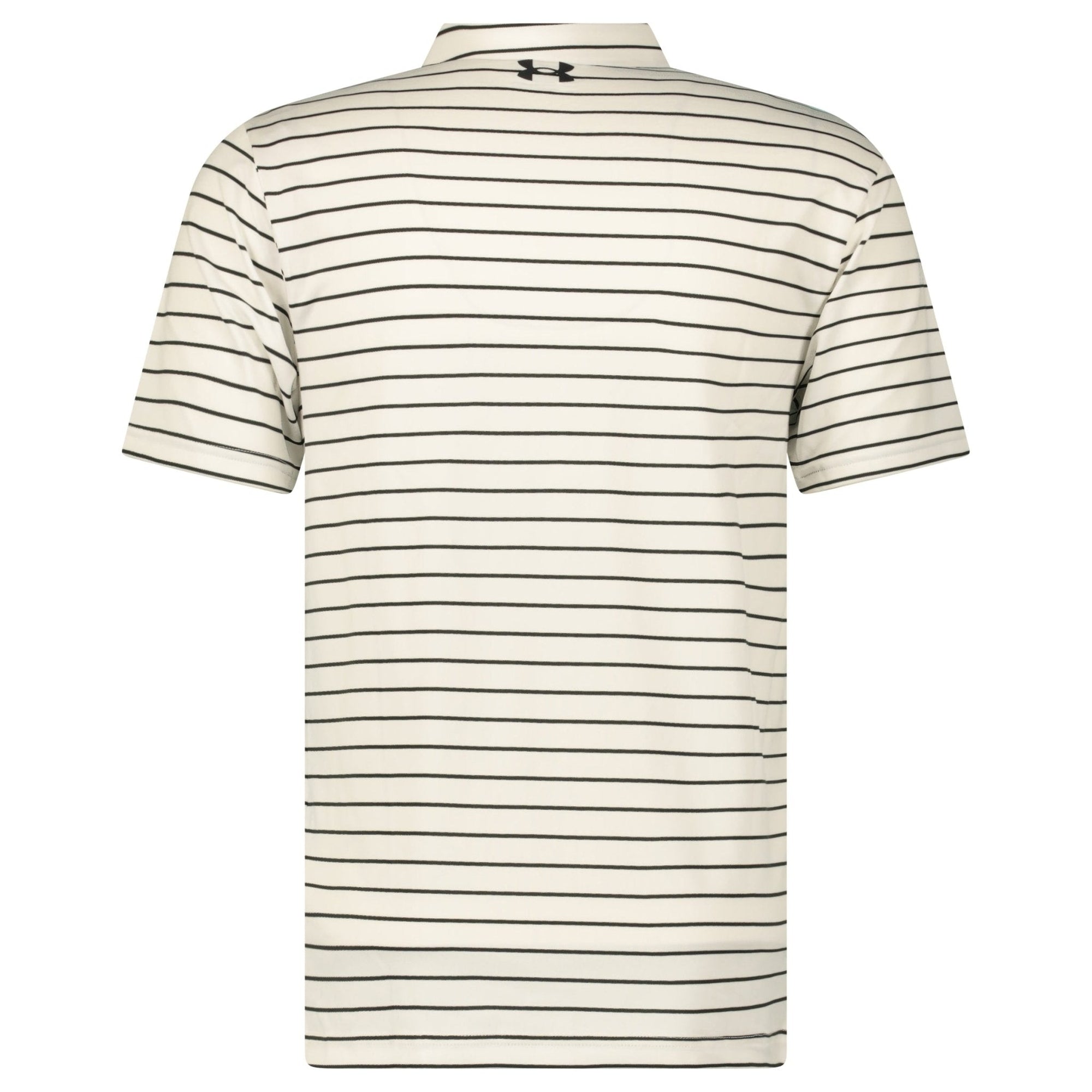 Under Armour Playoff Golf 2.0 Tour Stripe Polo in White/Black