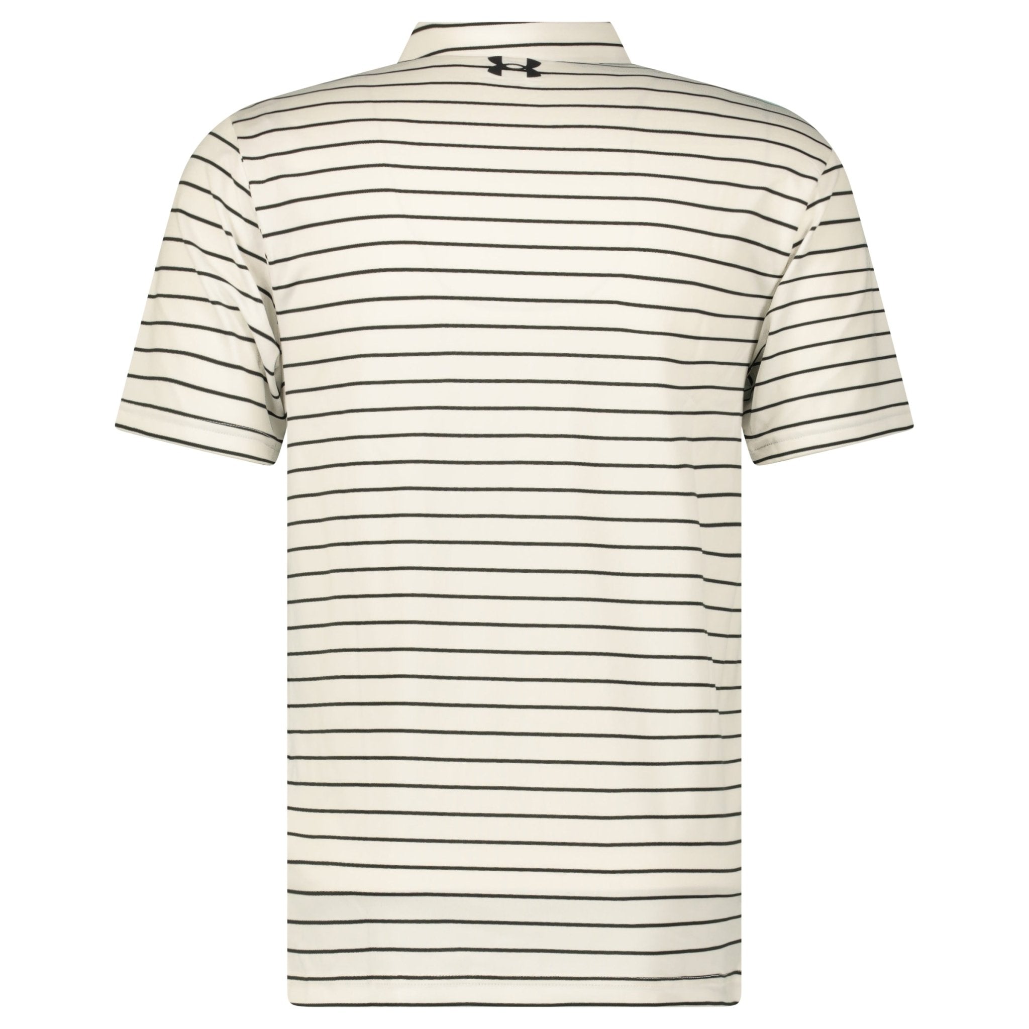 Under Armour Playoff Golf 2.0 Tour Stripe Polo in White/Black