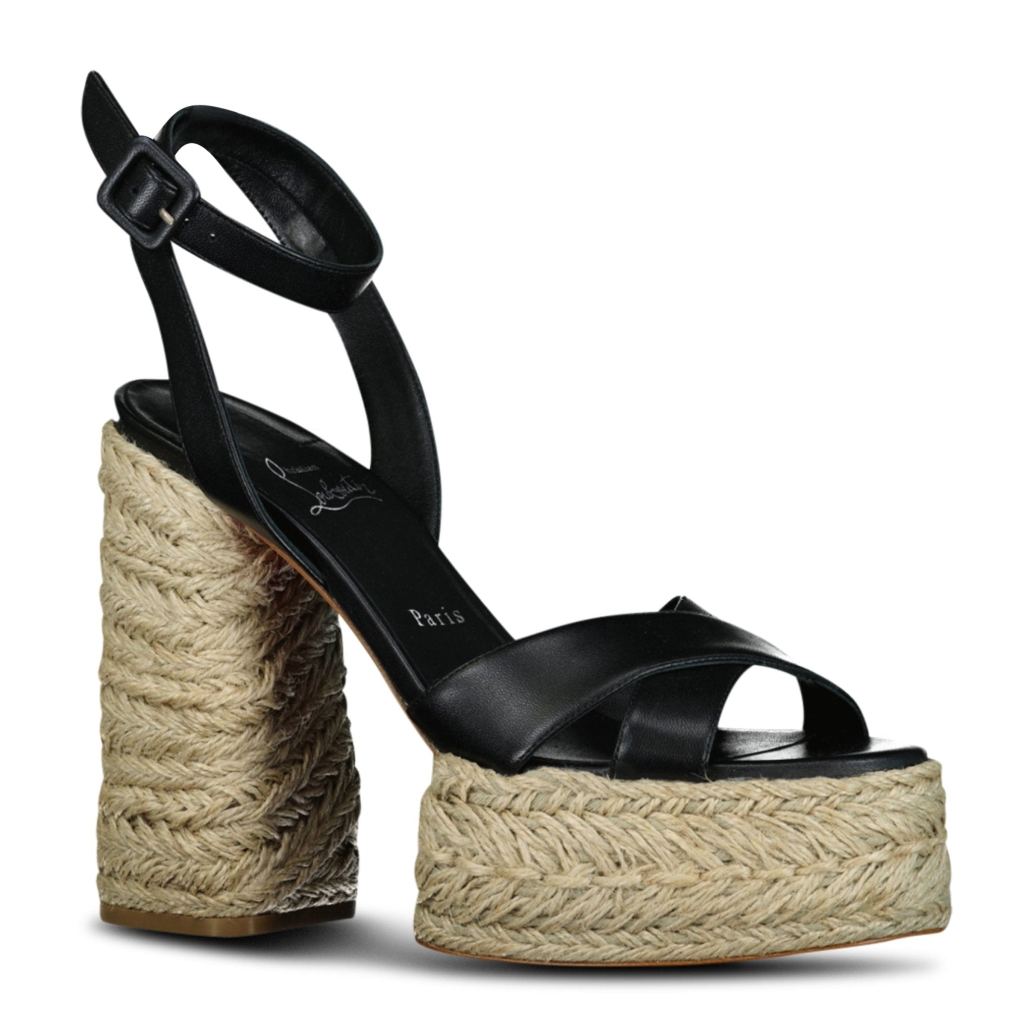 Christian Louboutin Super Maria Linen Sole Black